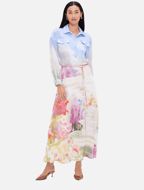 Macey Midi Skirt - Jardin Print