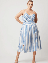 Harmony Linen Viscose Skirt - Sorrento Print