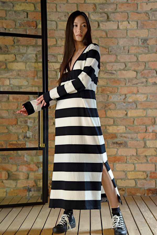 Sundays Best Dress - Black Stripe