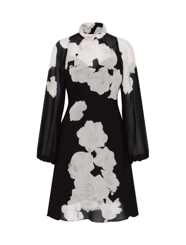 Trinity Dress - Black/Ivory