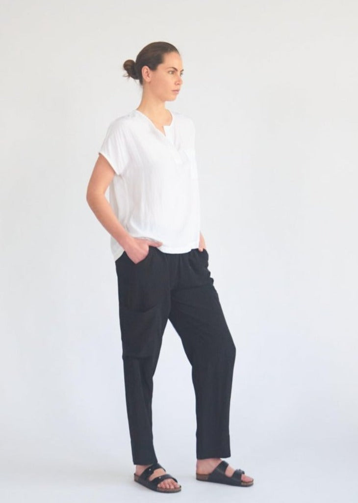 Mela Purdie Soft Cargo Pant Black Mariko Boutique