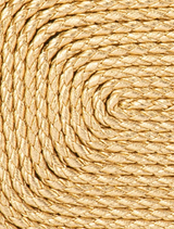 Martina Coiled Rope Clutch - Gold