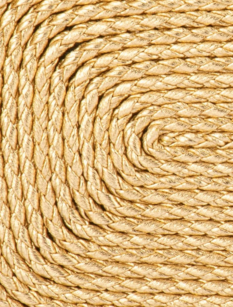 Martina Coiled Rope Clutch - Gold