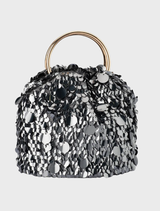 Vera Sequin Top Handle - Gunmetal