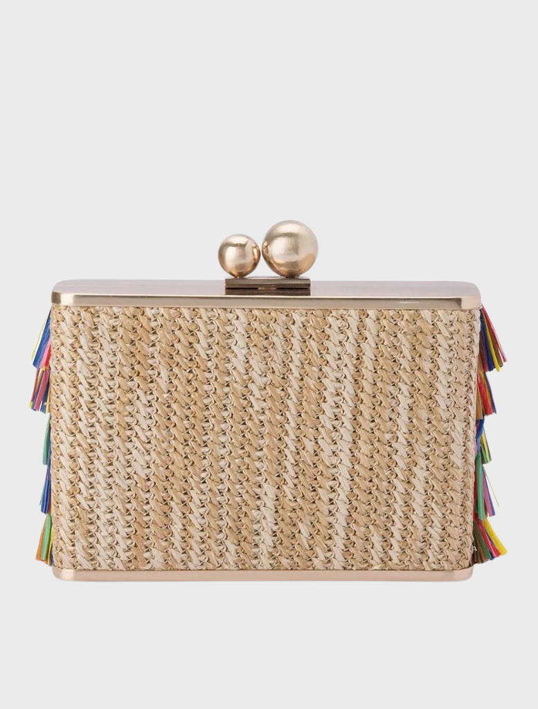 Carlita Carnivale Fringe Clutch Bag - Multi