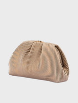 Naomi Pleated Clutch - Gold