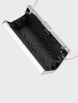 Samantha Slimline Clutch - Silver