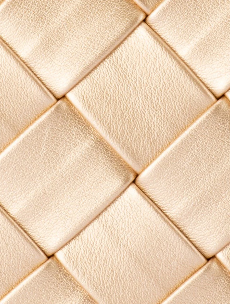 Quinn Woven Clutch - Gold