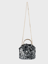 Vera Sequin Top Handle - Gunmetal