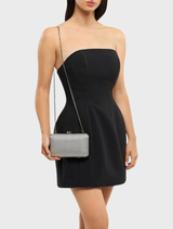 Jen Mesh Clutch - Silver
