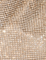Jessie Crystal Mesh Pouch - Gold