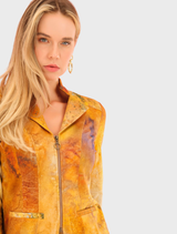 Knit Jacket Mother Earth - Yellow / Blue Multi