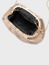 Naomi Pleated Clutch - Gold