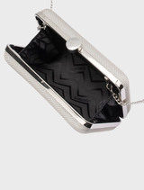 Jen Mesh Clutch - Silver