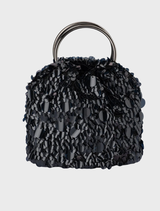 Vera Sequin Top Handle - Black