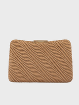 Lindy Woven Clutch - Natural