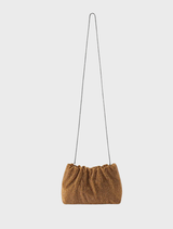 Jessie Crystal Mesh Pouch - Bronze