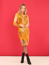 Knit Jacket Mother Earth - Yellow / Blue Multi