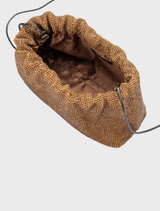 Jessie Crystal Mesh Pouch - Bronze