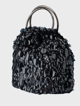 Vera Sequin Top Handle - Black