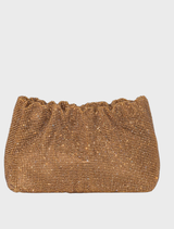 Jessie Crystal Mesh Pouch - Bronze