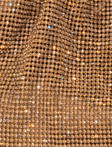 Jessie Crystal Mesh Pouch - Bronze