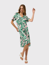 Frond Dress - Emerald Multi
