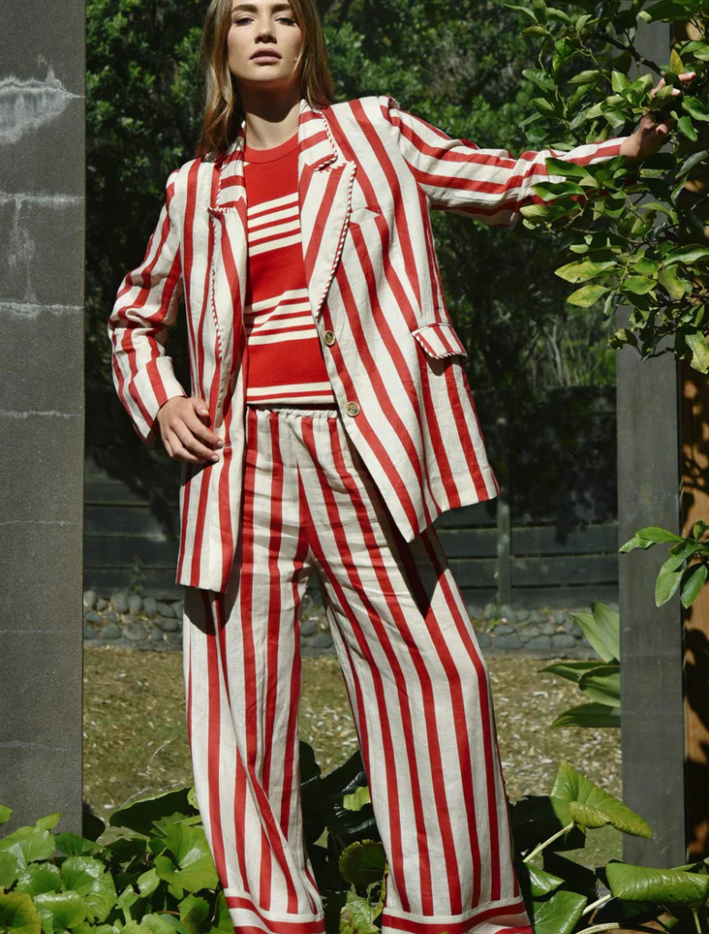 Seville Strolls  Pant - Red/Natural