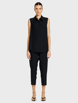 Micro Denier Capri Pant - Black