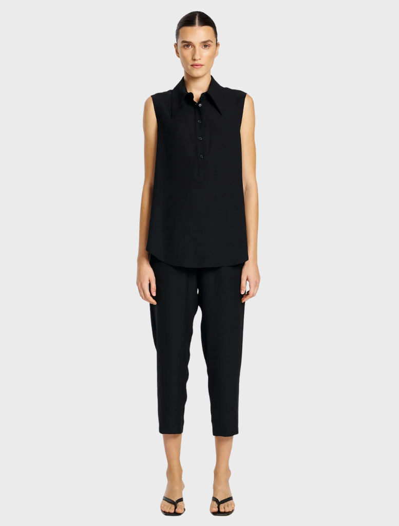Micro Denier Capri Pant - Black