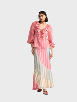 Filly Blouse - Sorbet Stripe