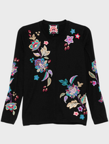 Raw Seam Crew Neck Tee Ethal - Black