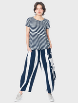 Trousers - Blue and White