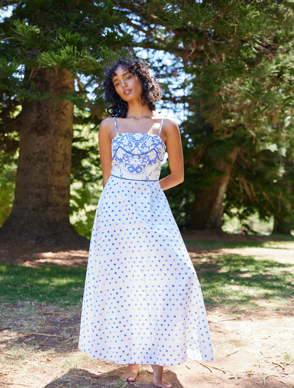 Hattie Dress - Royal /Antique