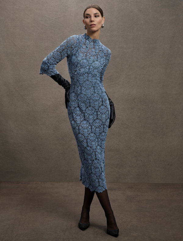 Juliette Midi - Pale Blue-Navy