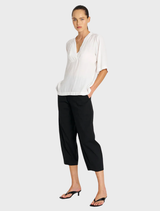 Cropped Tuscan Pant - Black