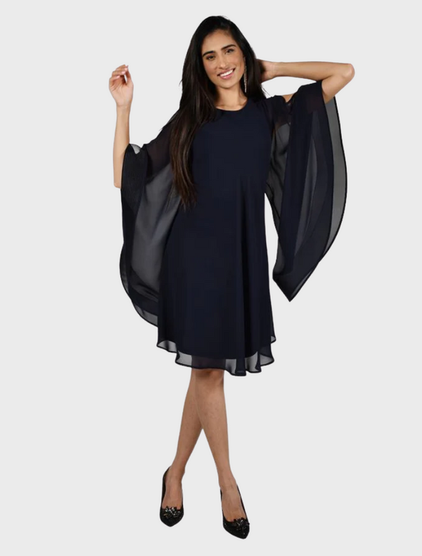 Woven Dress - Navy