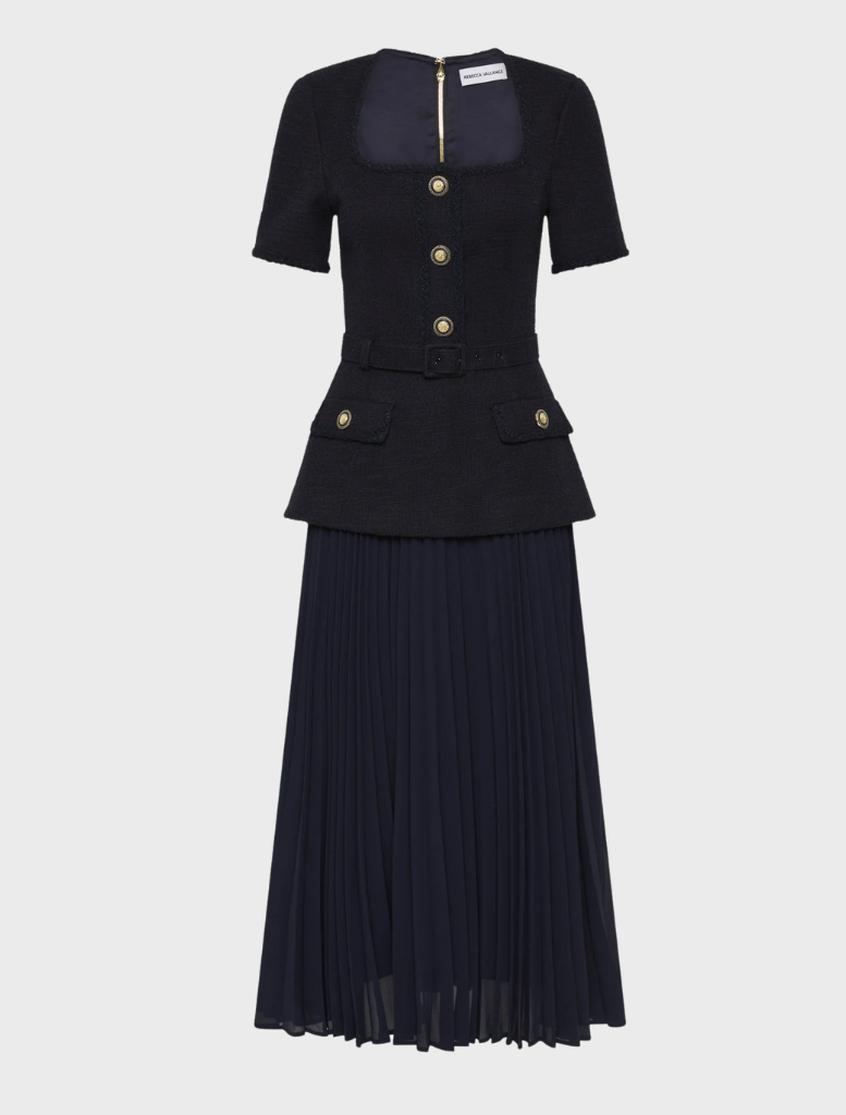 Jonie Midi Dress - Navy