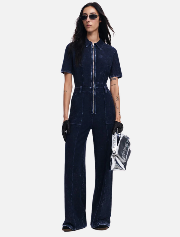 Denim Washed Jumpsuit - 1001 Raw