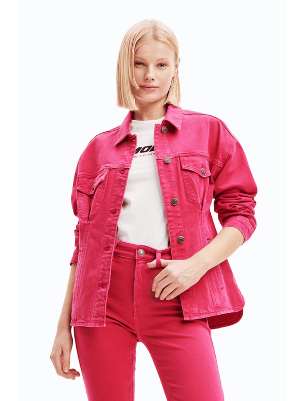 Women's Pink Denim Jacket