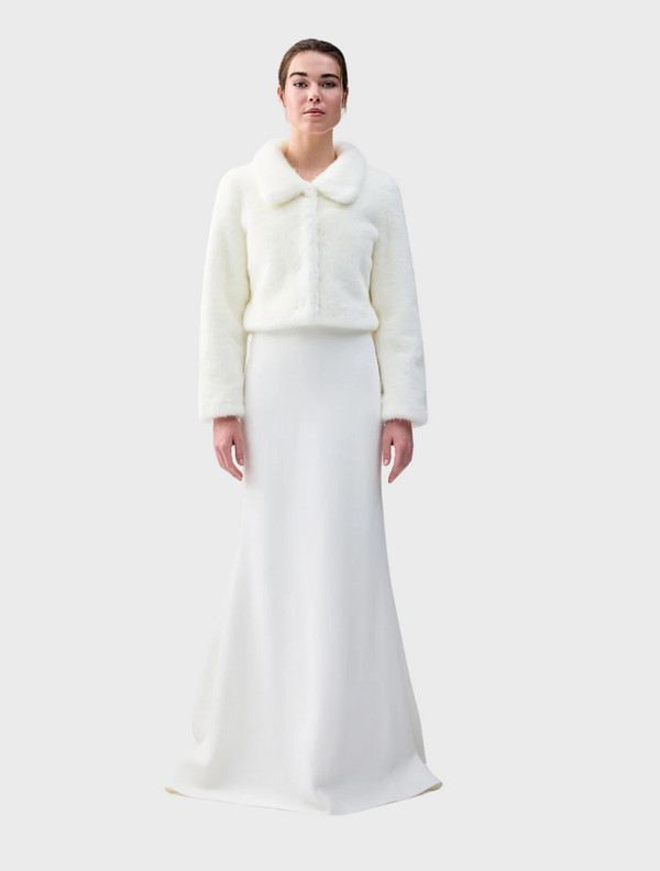 Tirage Cropped Jacket - Blanc