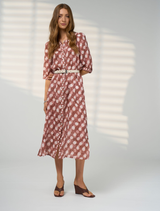 Vision Shirt Dress - Cocoa Multi