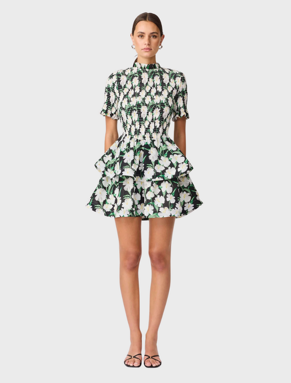 Rosey Short Sleeve Mini Dress - Floral