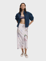 Skirt Evase - Arty print