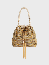 Santorini Studded Hotfix Pouch - Gold