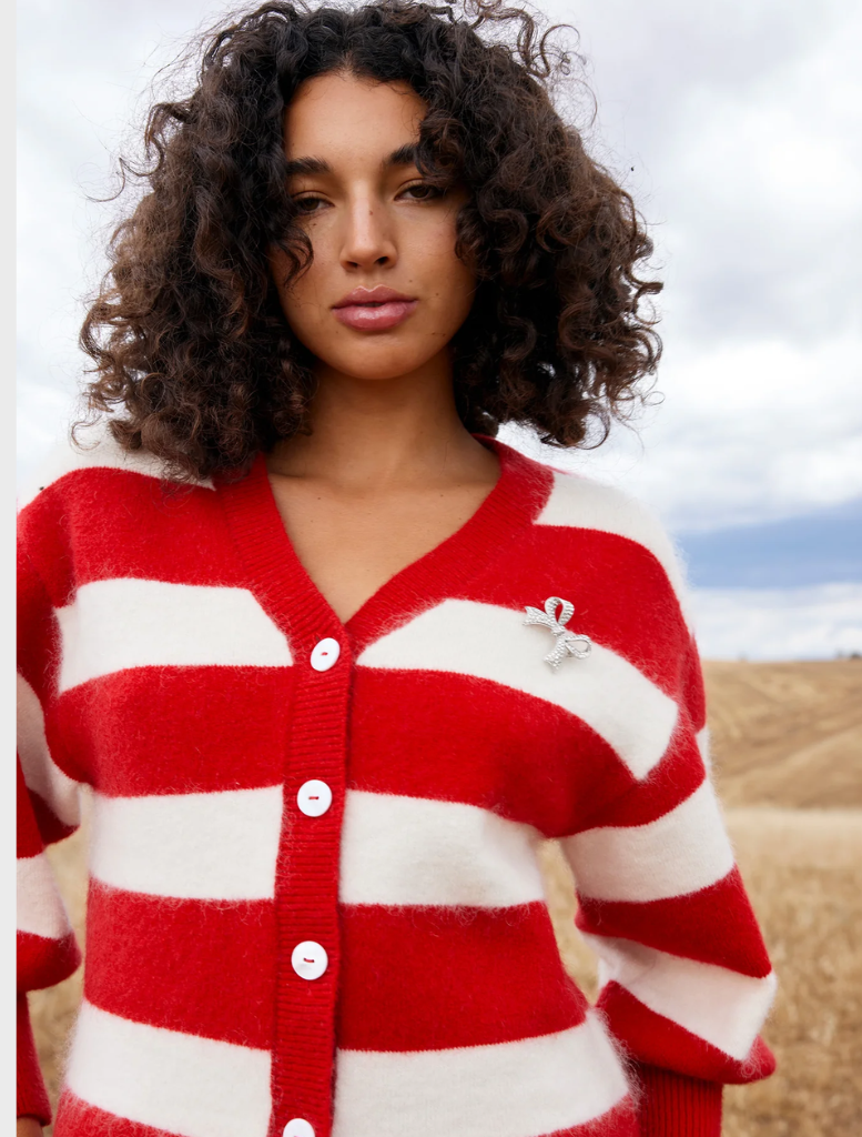 Agnes Cardi - Ruby Antique Stripe