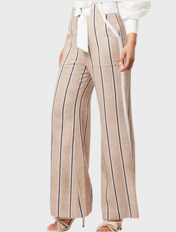 Grace Linen Pants In Stripe