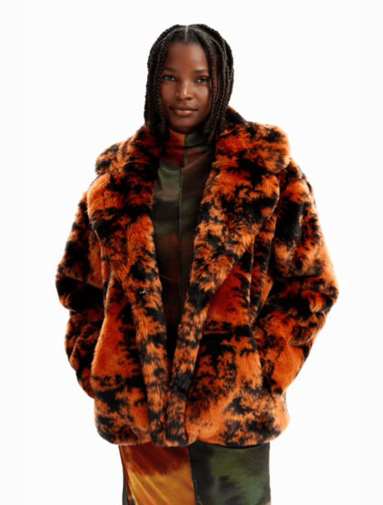 State Fur Jacket - Rust