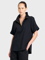 Half Zip Shirt - Black