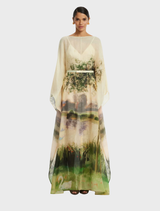 Willow Kaftan Maxi Dress - Serene Print